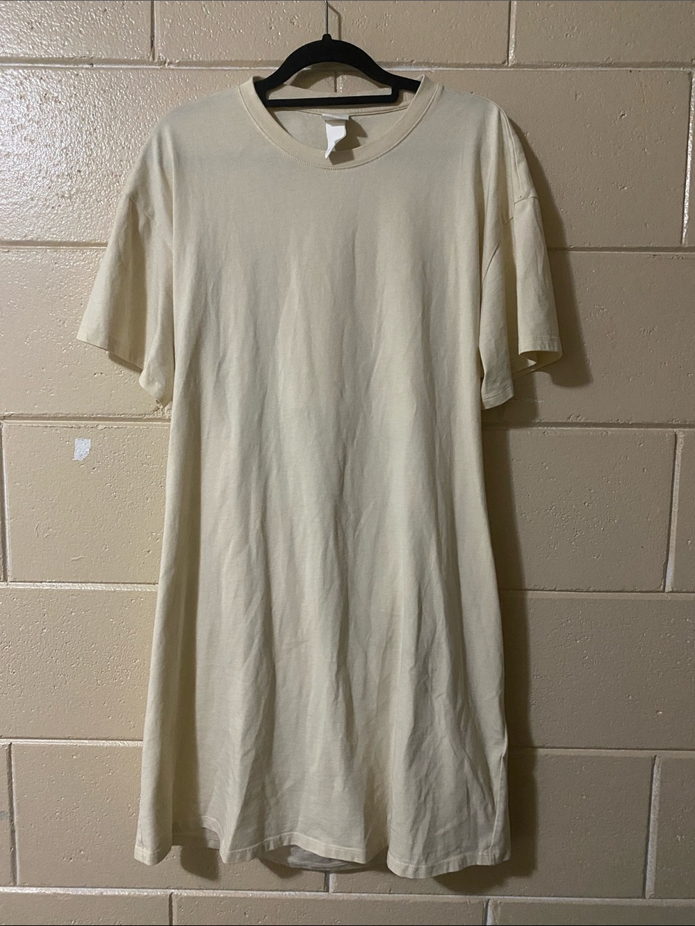 H&M Cream T-Shirt Dress